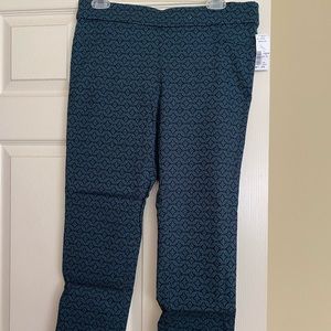 Cropped patterned work pants